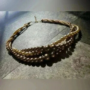 💜 Beautiful Vintage/Old Costume Jewelry Necklace